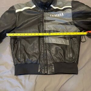 Yamaha Men's Black and Silver Snowmobile Jacket